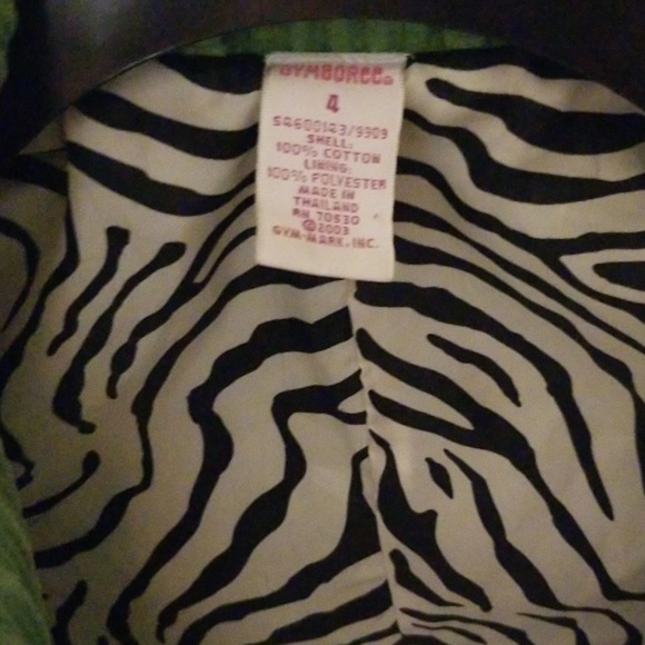 Girls Gymboree apple green cordoroy jacket - Picture 4 of 5